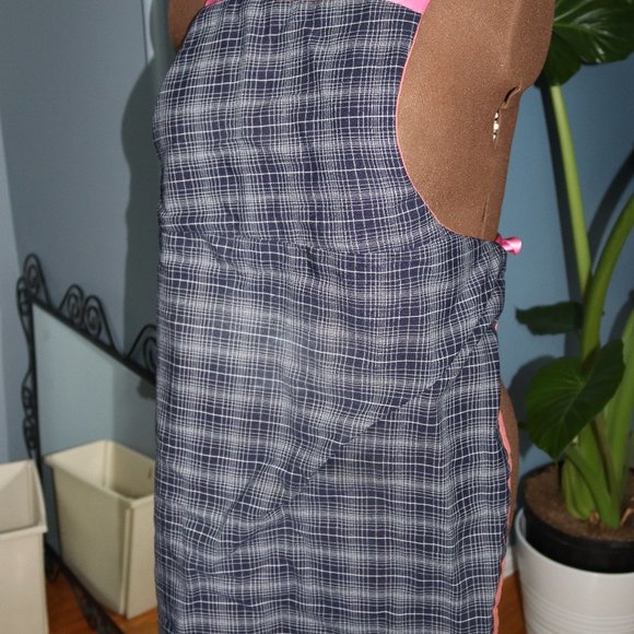 Plaid and Peach Apron - Picture 1 of 5